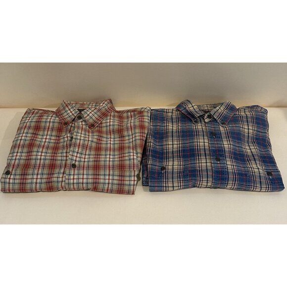abercrombie fitch Long Sleeve Flannels Lot Of 2 Size L - Picture 1 of 9